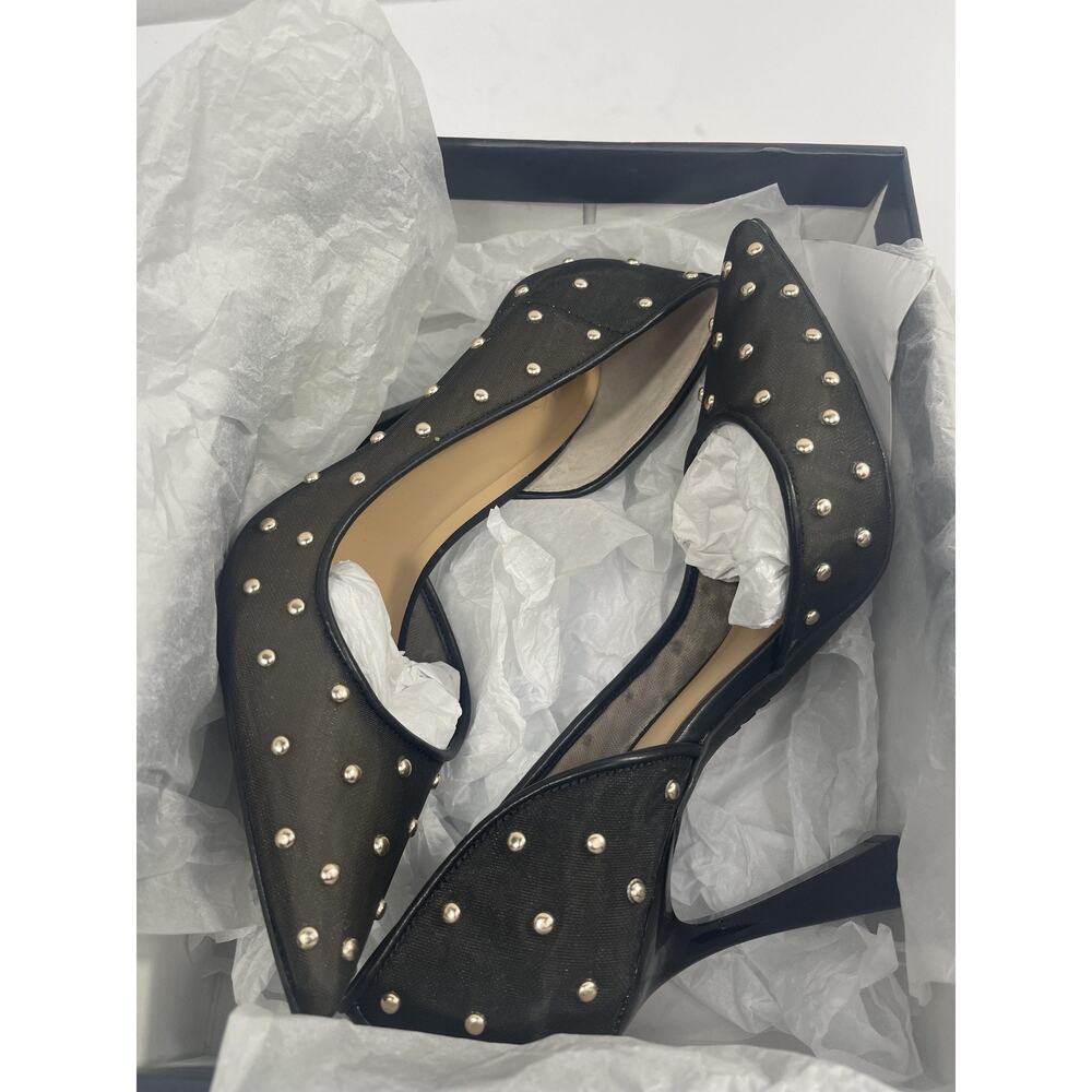 INC Shoes Women's Size 7.5 Black Kalaya2F Studded D'Orsay Pumps Heels Dressy - Picture 11 of 14